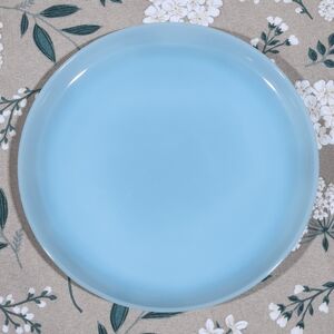 Fire King Blue Delphite 9" Luncheon Plate Vintage Anchor Hocking Turquoise Blue